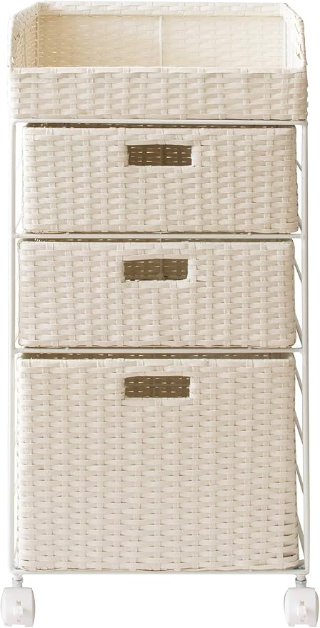 幅36×奥行き29×高さ79cm アイボリー 縦型二段式 RB-358