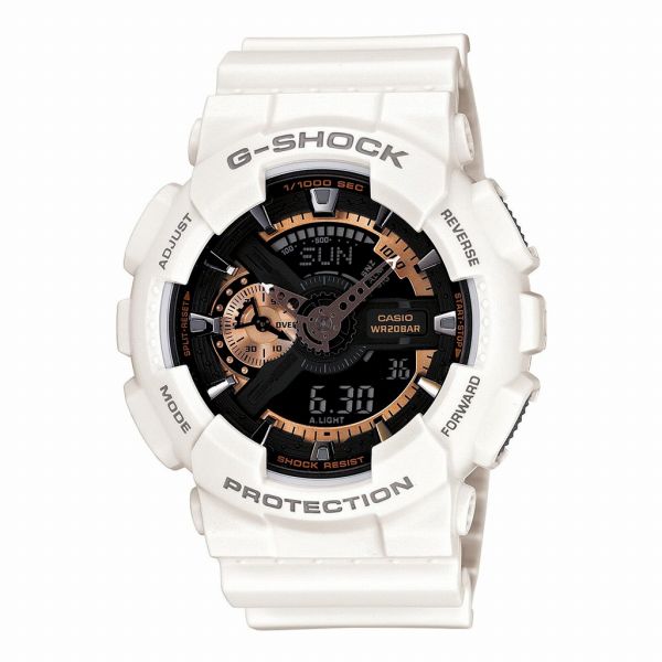 取寄品 正規品 CASIO腕時計 カシオ G-SHOCK ジーショック アナデジ表示 丸形 クオーツ 20気圧防水 GA-110RG-7AJF 人気モデル メンズ腕時計