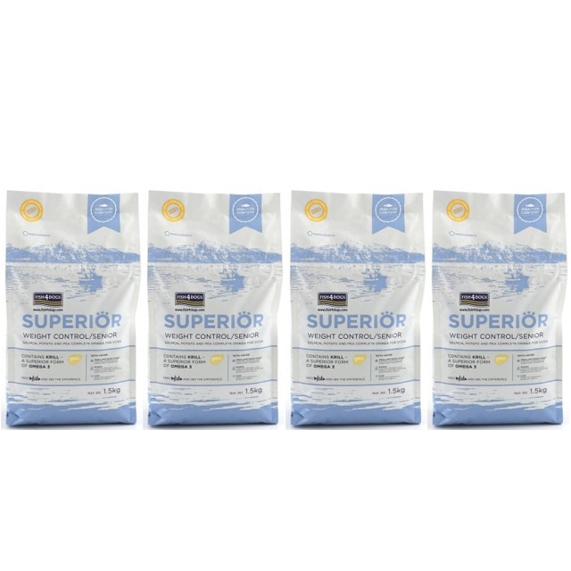 フィッシュ4 ドッグ スーペリア ウェイトコントロール 3kg（1.5kg4）