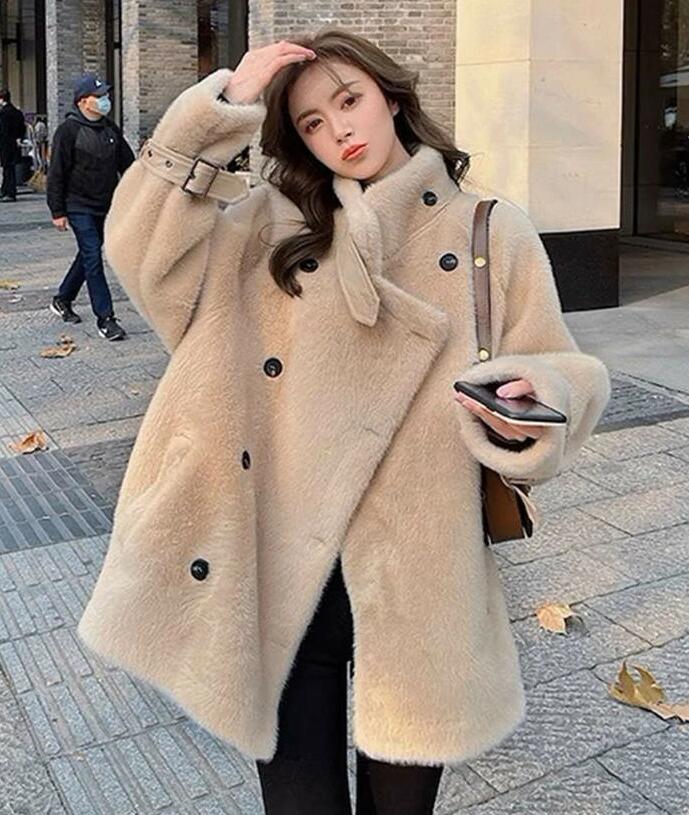 ふわふわ ファーコート レディース 冬服 ボアジャケット アウター ボアコート ロング もこもこ アウター ハイネック アウター コート 防寒 大きいサイズ 体型カバー ボリューム袖 秋 冬 ボア コ