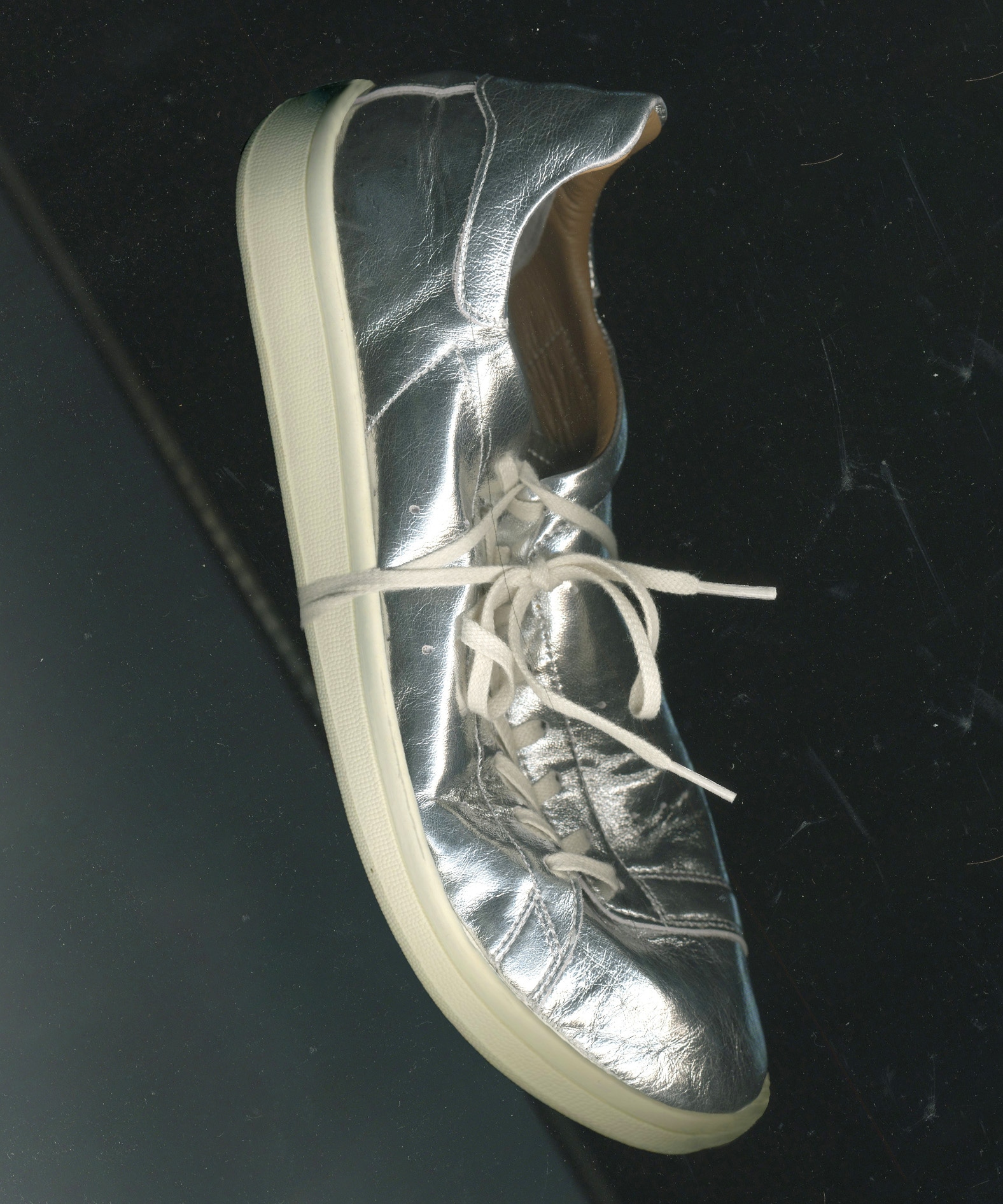 Eiffel Cowhide Sneakers Silver