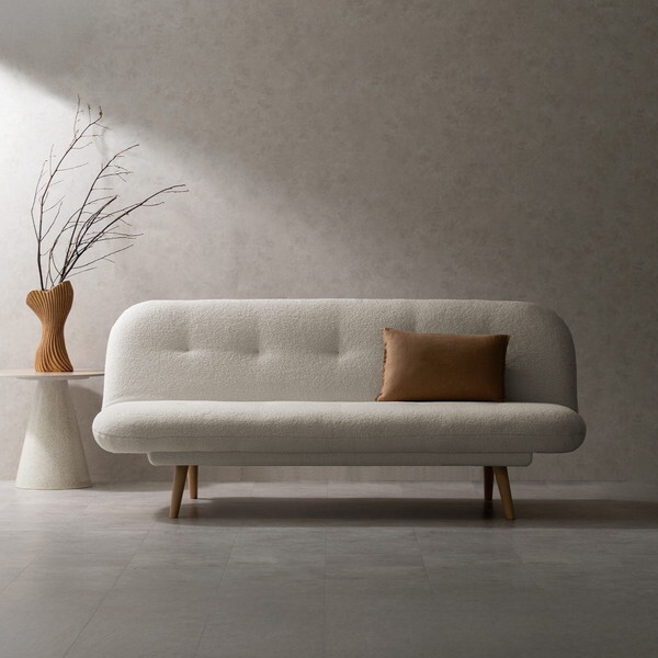 宮武製作所 SFB-A1783P BWH ブークレホワイト Atria(アトリア) 3Pソファベッド メーカー直送