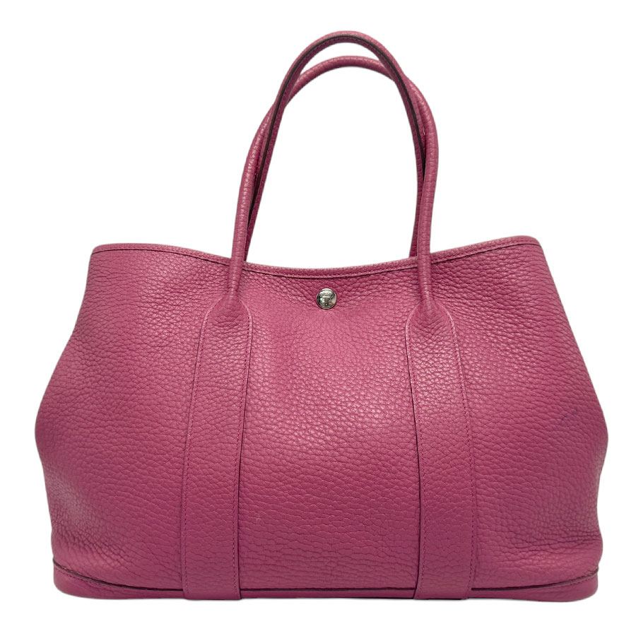 エルメス HERMES ハンドバッグ トートバッグ ガーデンパーティPM ネゴンダ トスカ シルバー レディース z3041