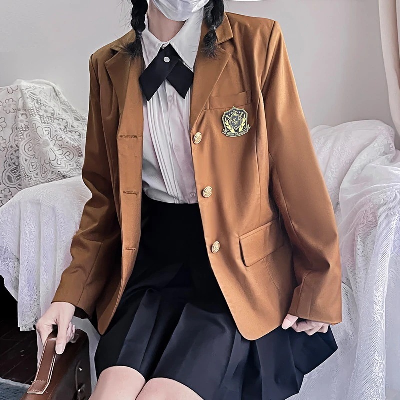 ス一ツ文化祭 学園祭セーラー服 入学式 スクール 制服 女子高生 高校生　学生服韓国ファッション キャンパス風 高校jk制服 男女オリジナル 2点セット 男女ブレザー上着学校風 JK制服多色スーツコー 6,704円