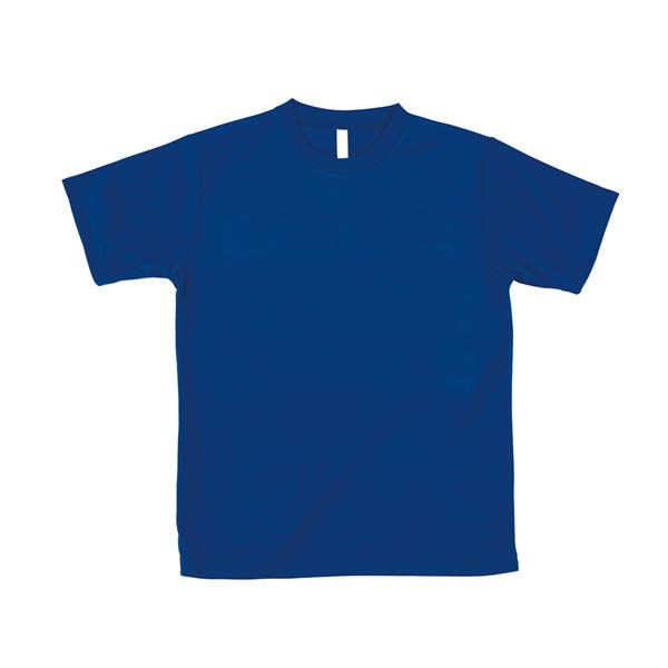（まとめ）ATドライTシャツ LL ブルー 150gポリ100%(×10セット)