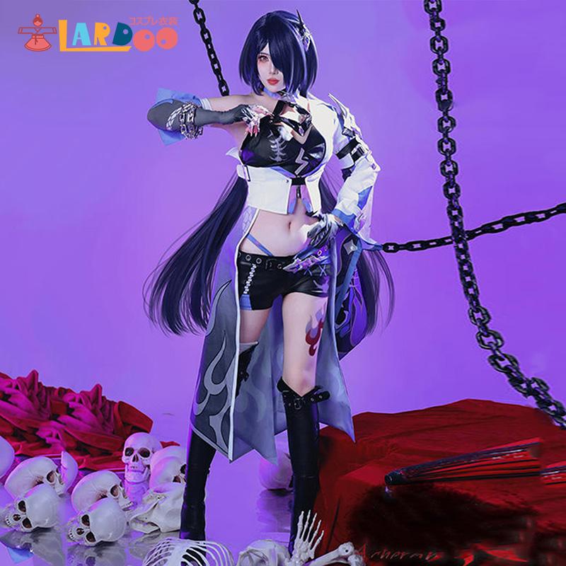 崩壊スターレイル HonkaiStarRail 黄泉-Acheron 脚カバー付き コスチューム コスプレ衣装靴ウイッグ822