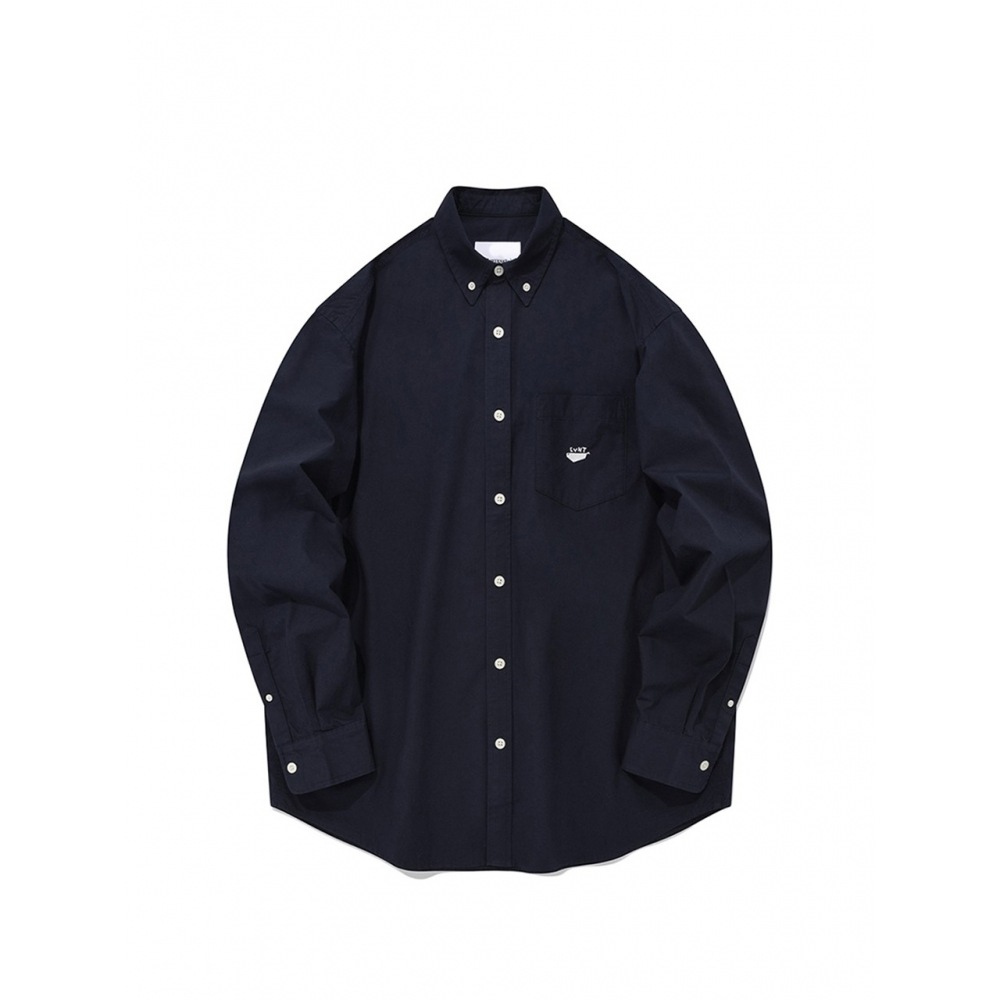 COVERNAT 23SS クジラロゴコットンシャツネイビー