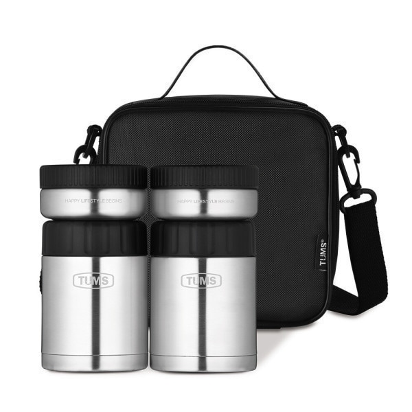 ステン 保温弁当 セット 4P ブラック 会社員 学生 修学能力試験弁当