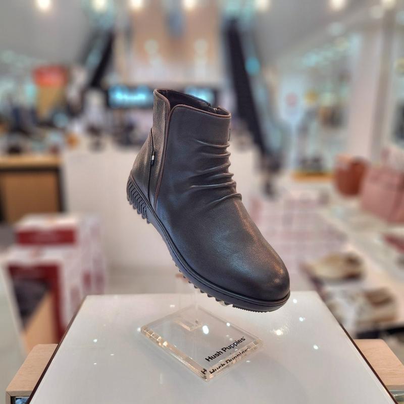 女性の足が楽な3cm軽量コンフォートカジュアルファーアンクルブーツ3fr605-D