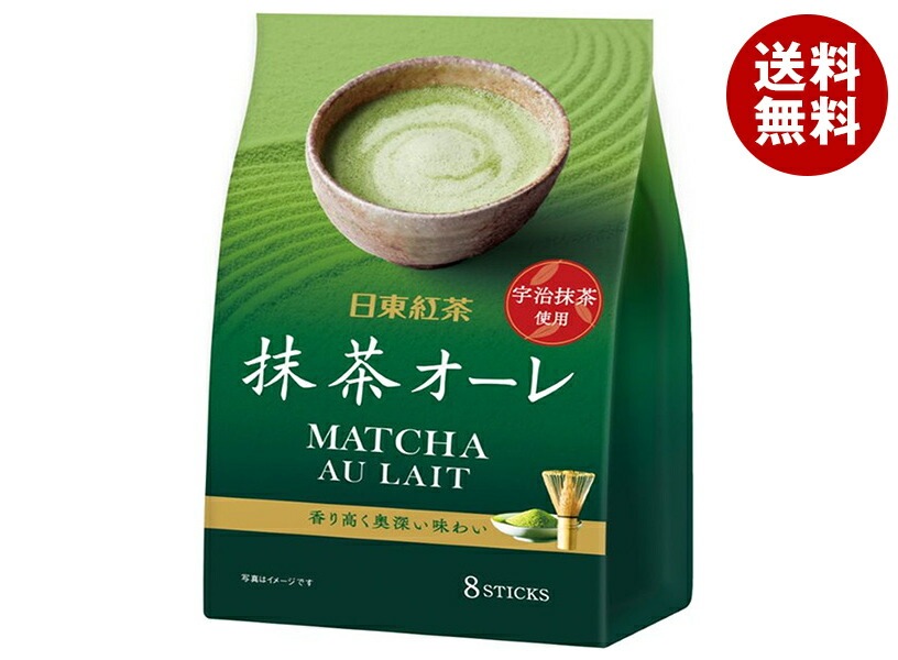 三井農林 日東紅茶 抹茶オーレ (12g×8本)×24(6×4)袋入