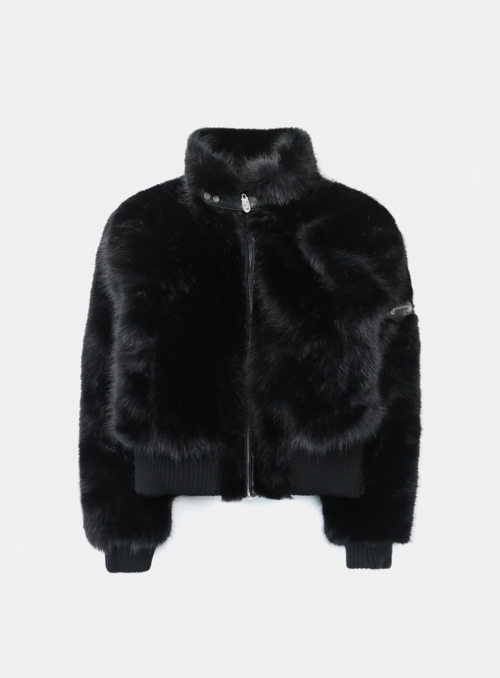 【BADBLOOD】25FW VIPER 81 HIGH-NECK FUR JACKET : BLACK