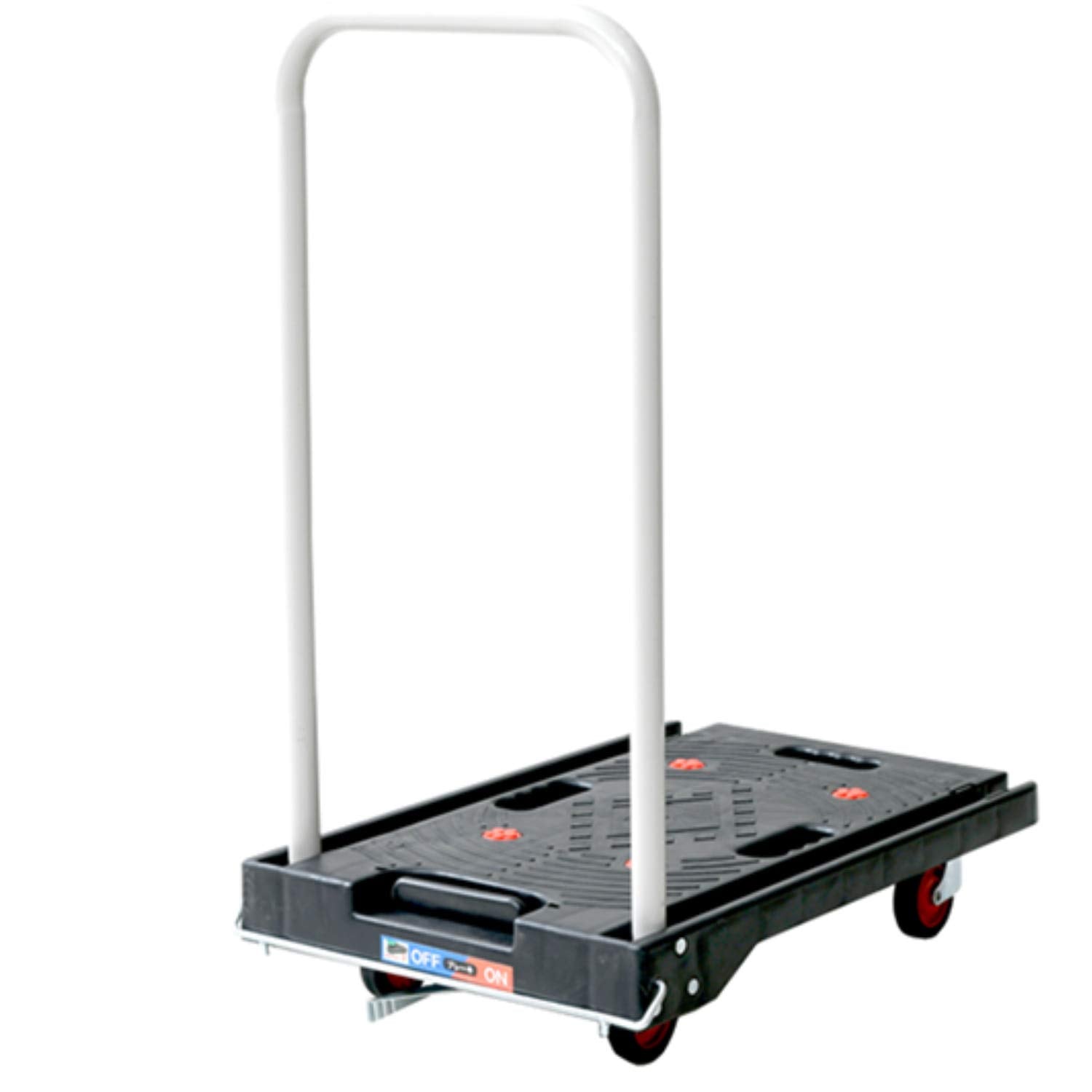 台車 折りたたみ 軽量 静音 2台セット ブレーキ付き YSF-6040B(BK)*2