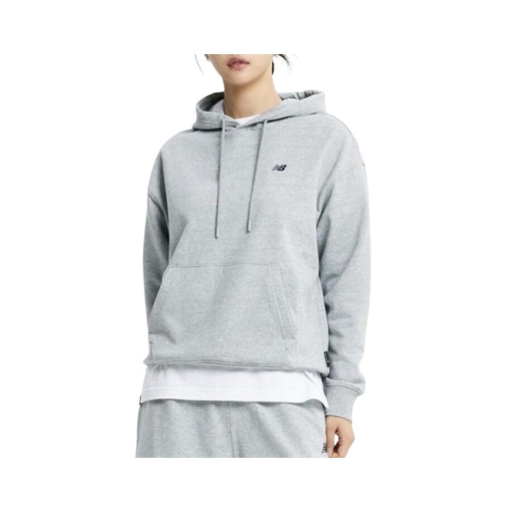 ニューバランスユニニューエッセンシャルスモールロゴパーカーセミオーバーフィット NBN0D41313_AC