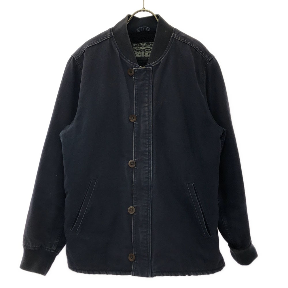 ブルゾン L ネイビー 裏ボア ジャケット メンズ