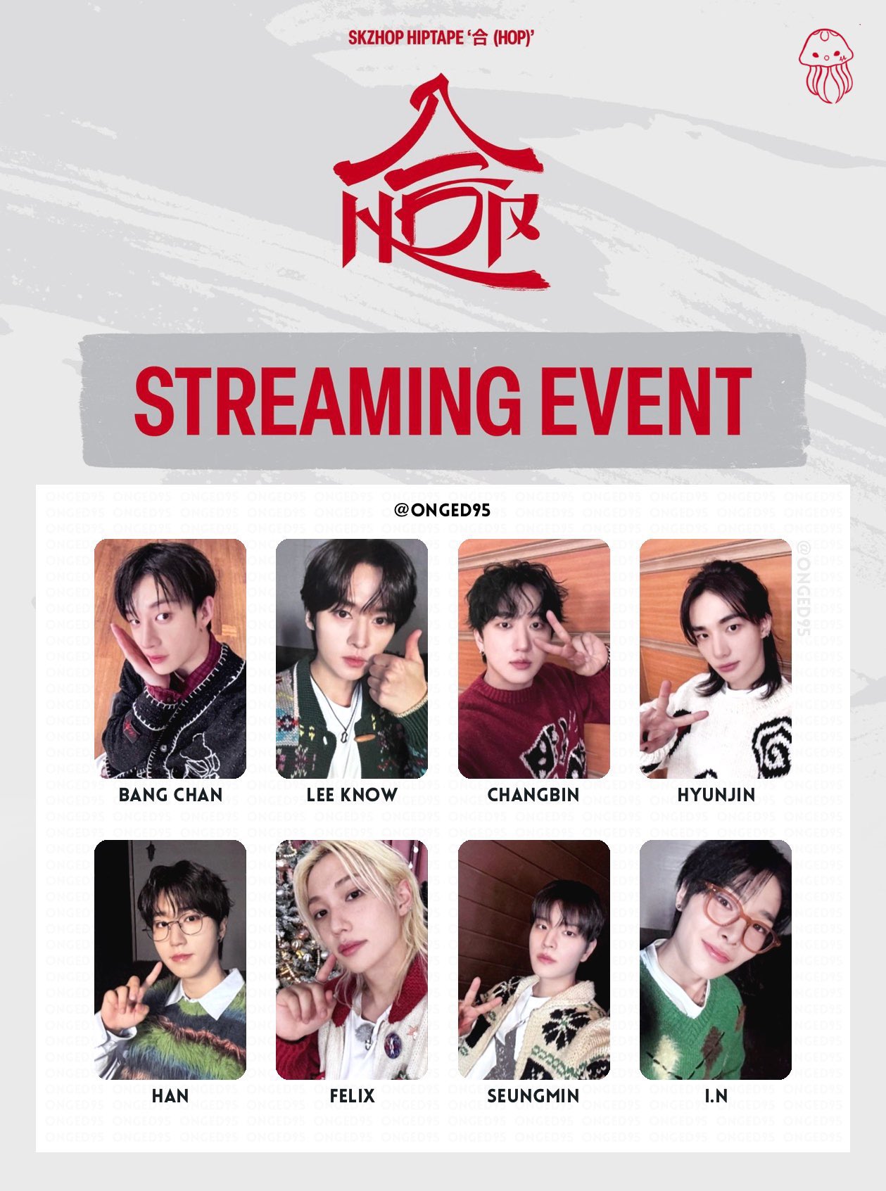 STRAYKIDS 合 HOP streaming event 特典メンバ stray kids