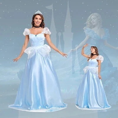 ディズニーディズニー プリンセスドレス お姫様 コスプレ 大人ドレス ガールズ 衣装 仮装 シシーお姫さま ワンピース ハロウィン 文化祭期間限定30％