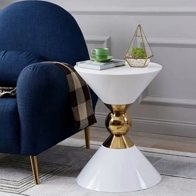 サイドテーブル コーヒーテーブル 大理石調 小さい おしゃれ ベッドサイドテーブル 豪華 アンティーク風 ホワイト ブラック リビング ソファサイド 丸い 上品 28,793円