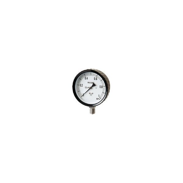 右下精器製造 G3112611MP ステンレス圧力計(A枠立型・φ75) 圧力レンジ0～1.00MPa メーカー直送