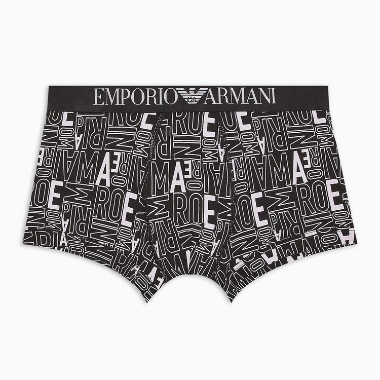 ALL OVER BOLD LOGO ボクサーパンツ [ブラック/ラベンダーロゴ]【111389-4R506-33221】