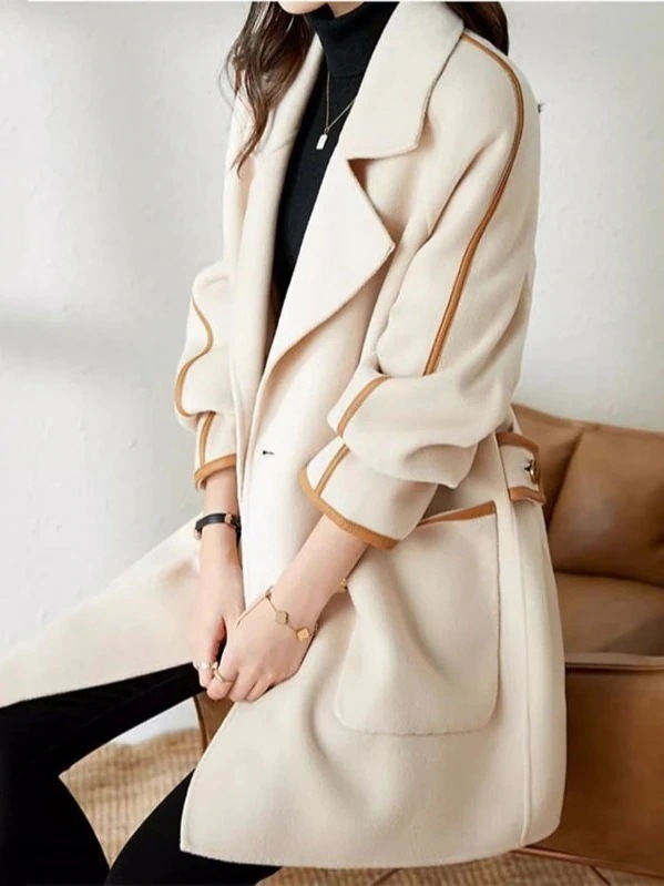 本日の商品秋冬 ニュースタイル 感 ゆったり スーツ ジャケット トレンド アウター レディース トレンチコート チェスターコート