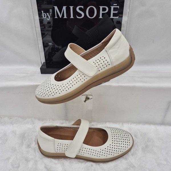 By 女性 メリージェーン コンフォート シューズ 112HT415FS003 IVORY 1 JJ