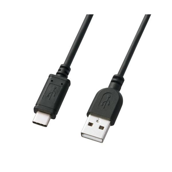 （まとめ） サンワサプライ USB2.0TypeC-Aケーブル KU-CA15K (×3セット)