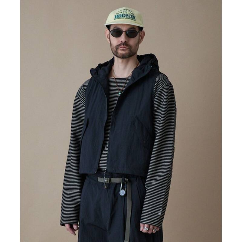 ペンフィールド PENFIELD CN パッカブルバッグ フード付きベスト ブラック FR2WV51U 480274