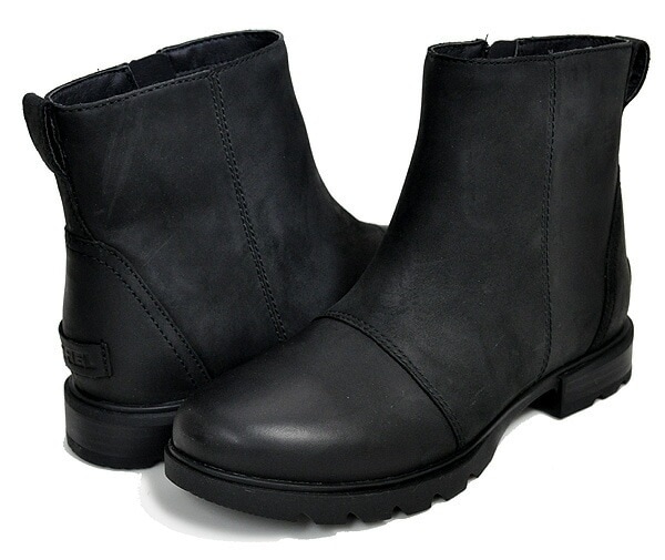 エミリー スリー ジップ ウォータープルーフ nl5019-010 ブラック ショートブーツ 防水構造 17,182円