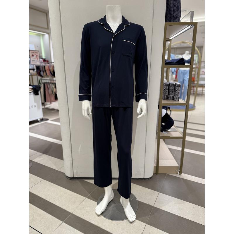 サイロモダルスパン無地メンズパジャマ(MP8868A)