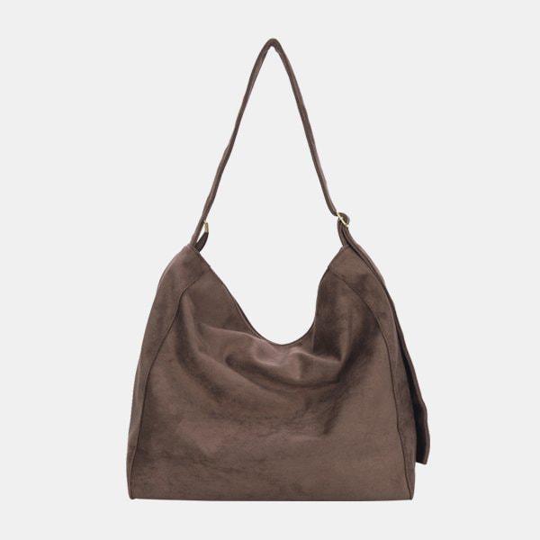 女性 冬 ショルダーバック カジュアル バッグ スエード タブレット 収納 ビッグ ハンドバッグ LSA086