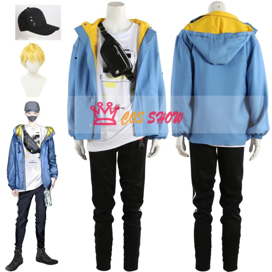 サニー・ブリスコー Sonny イベント オーダーメイド製作可能 ハロウィン コスプレ衣装 YouTuber 人気商品N0.1 VTuber キャップ付き バーチャル cosplay 学 Brisko