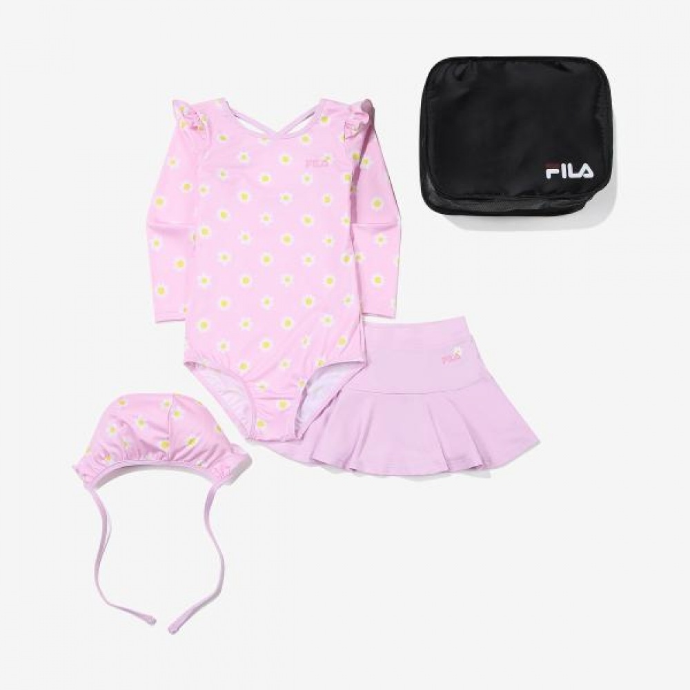 フィラキッズ フラワースイムセットアップ FK2SWF2A14F_EPK