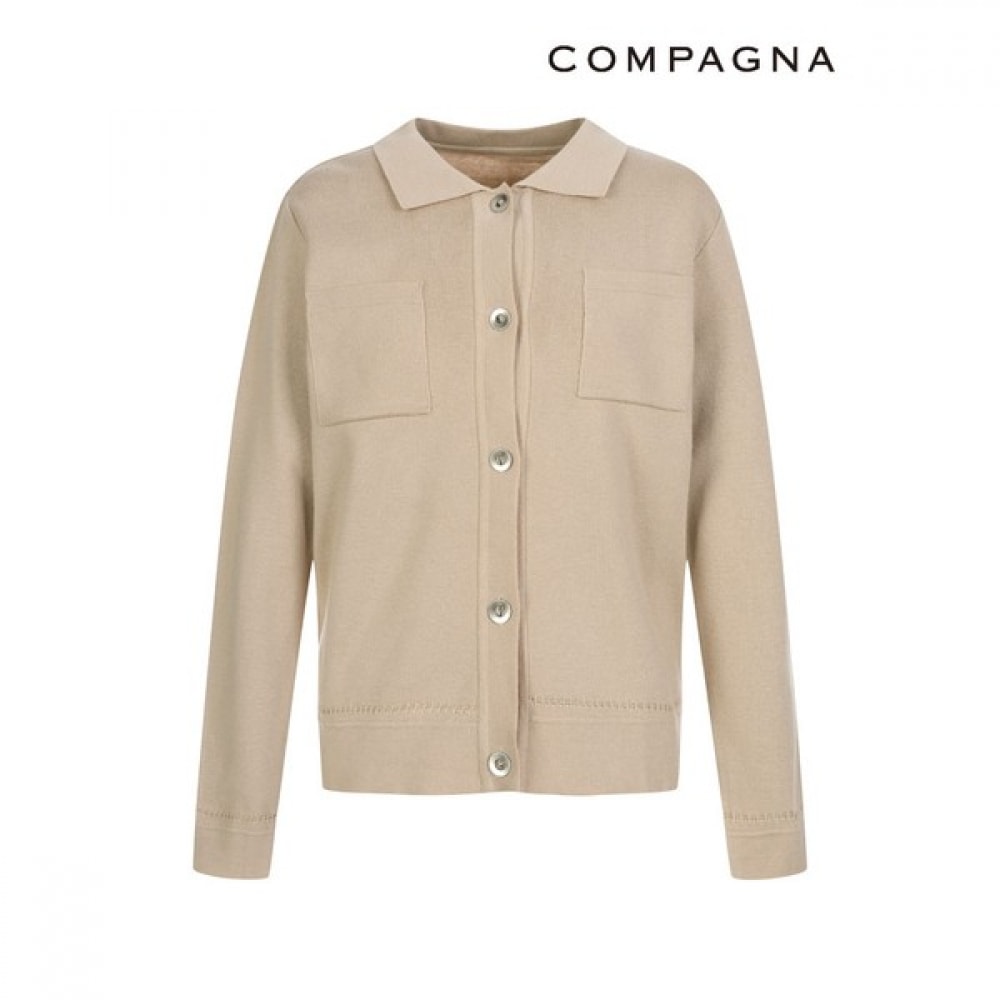 [カンパニア] ポケットカラーニットカーディガン_CCCS1-WSC030