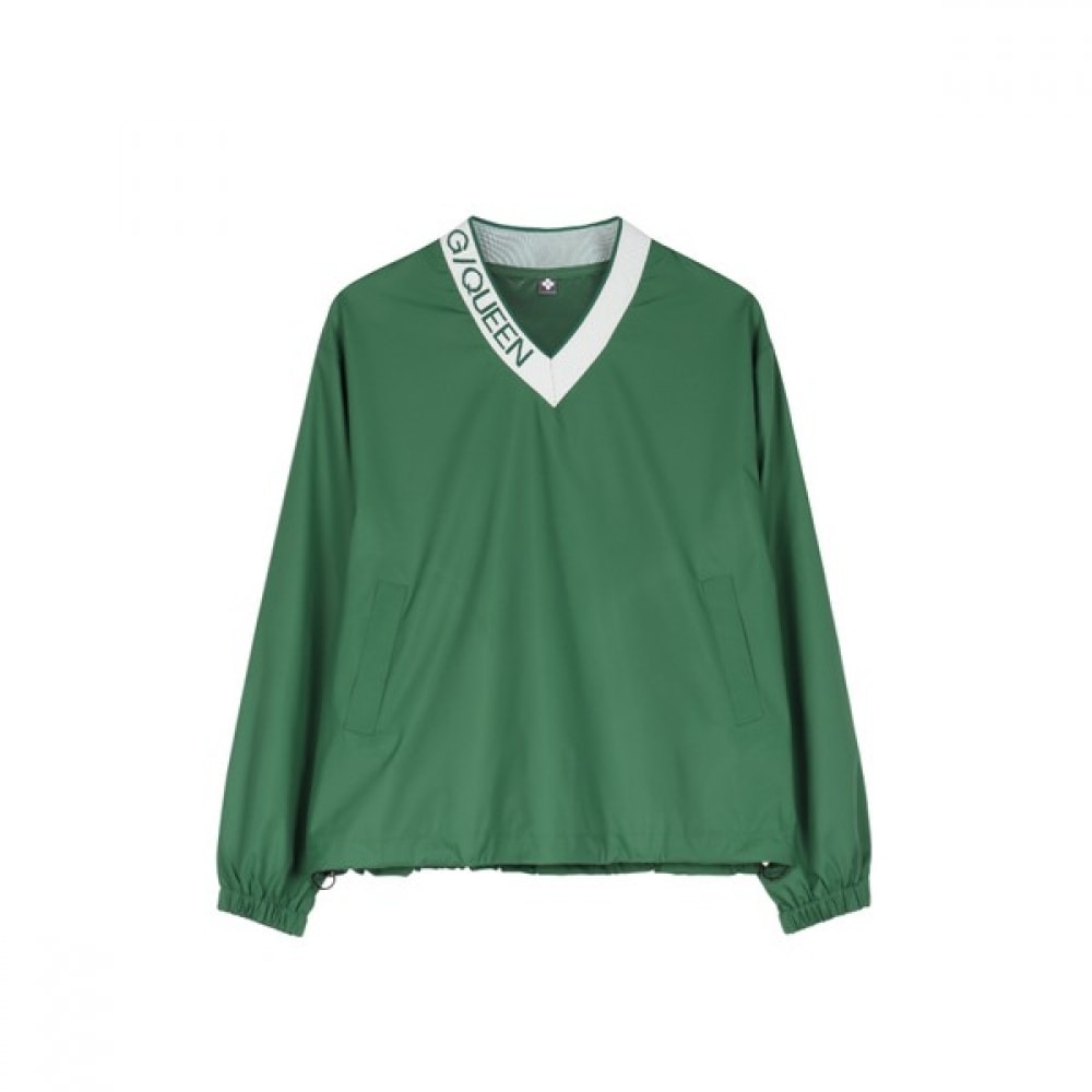 (ラックスゴルフ) ラックスゴルフグリーンクイーンレディース Vネックストリングプルオーバーウインドブレーカー GQ4M802W