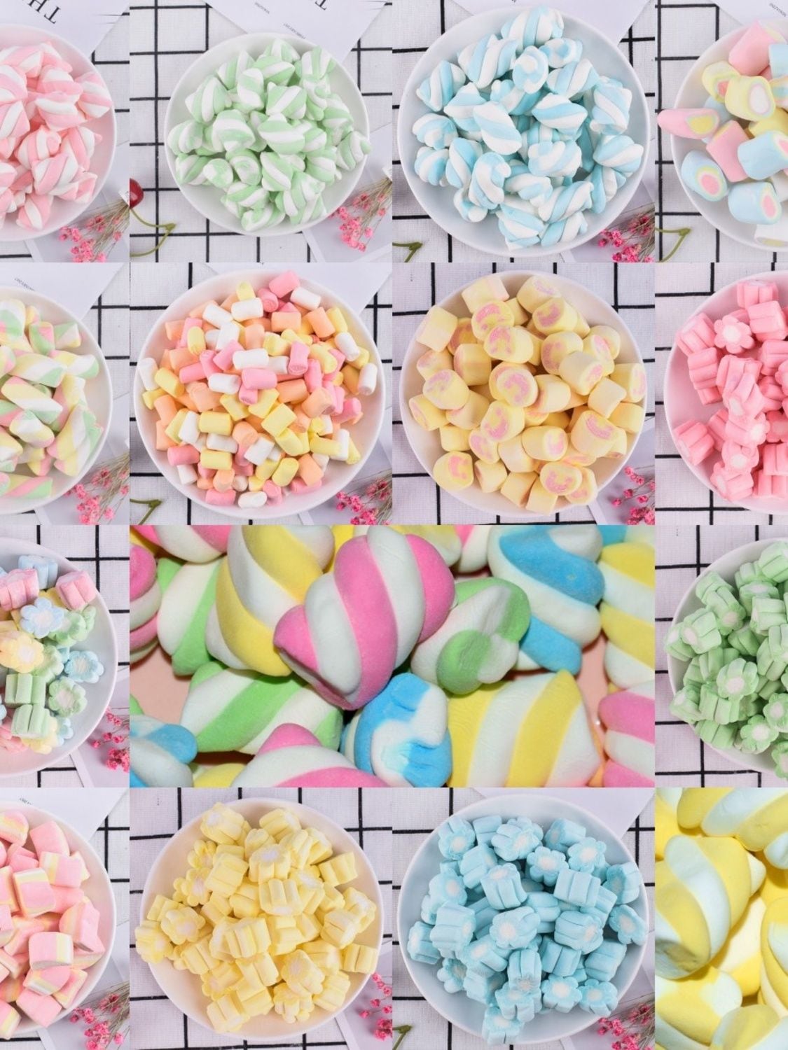 5kgバルクカラーマシュマロミックスパッケージケーキデコレーションベーキングキャンディ原材料 漫画バッチ