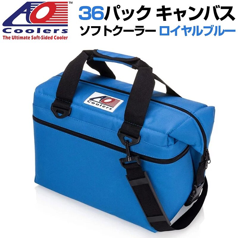 送料無料 AO Coolers AOクーラーズ 36パック キャンバス ソフトクーラー PACK CANVAS ロイヤルブルー 896290001892 バッグ 保冷バッグ 軽量 並行輸入