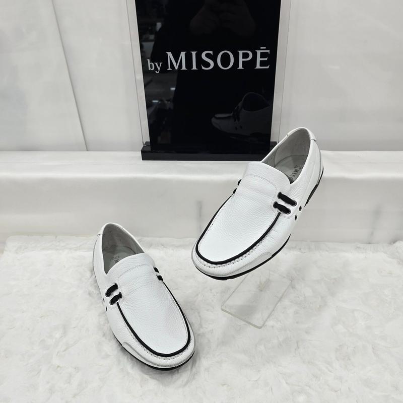 By 男性カジュアルコンフォートローファー 121HT837SD010 WHITE 1 JJ