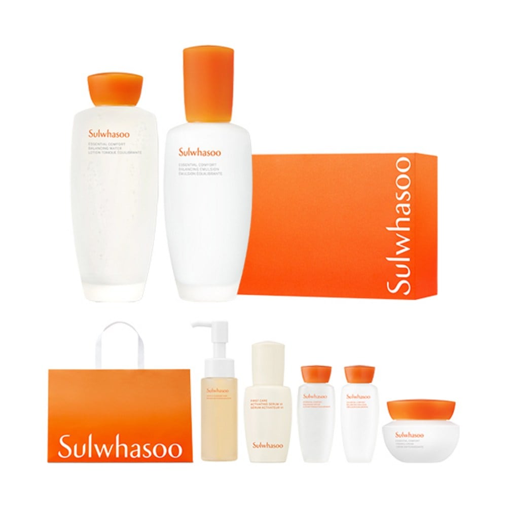 子音水150ml + 子音乳液125ml + 順行クレンジングフォーム50ml + ユンジョエッセンス8ml + 子音水15ml + 子音乳液15ml + 弾力クリーム5ml + ショッピングバッグセ