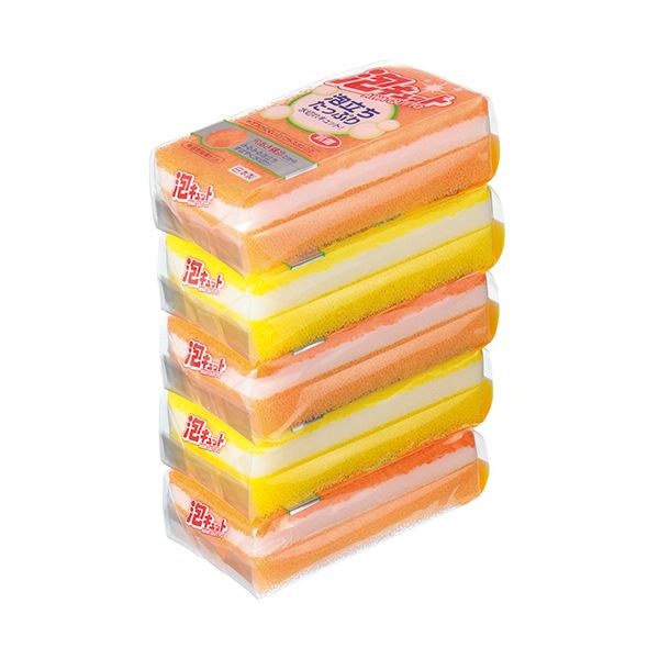 （まとめ） オーエ 泡キュット ソフトタイプ 1パック（5個） [x10セット]