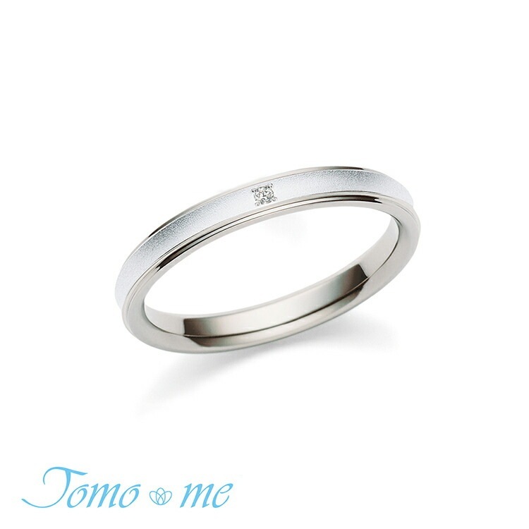 Tomo me トモミ リング hare はれ 結婚指輪 プレシャスチタンコレクション 鍛造製法 TM-40 シルバー ダイヤモンド 指輪 ストレート 鏡面 マット