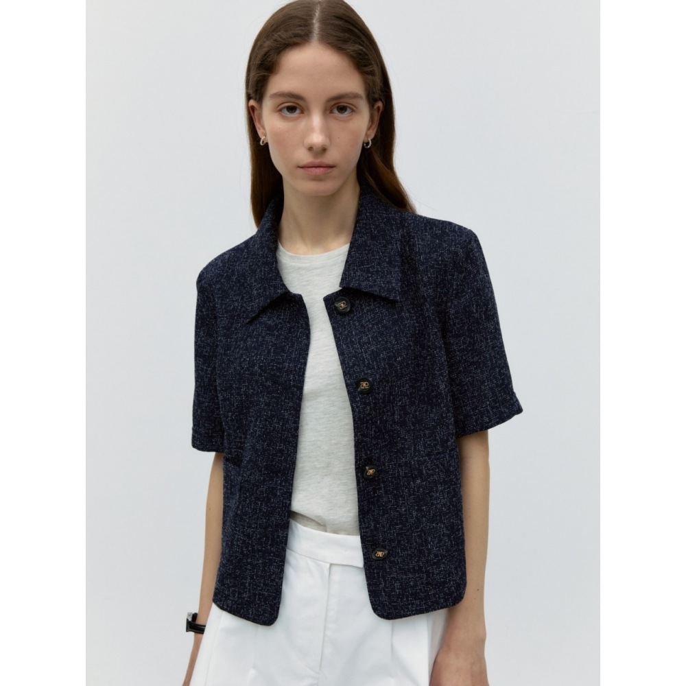 デパウンドカラーツイードハーフジャービーチェック 29,067円