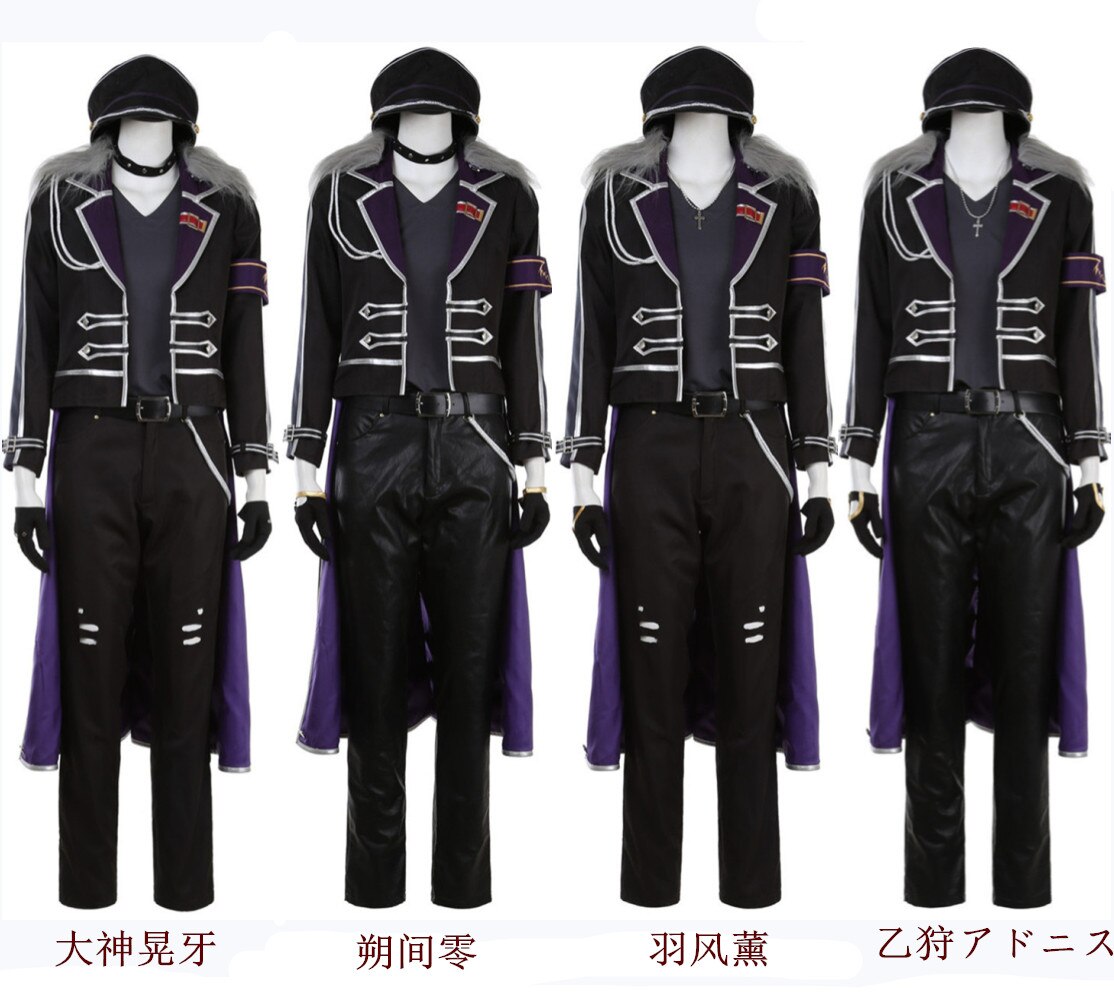 Ensemble 朔間零 大神晃牙 激安 あんさんぶるスターズ 羽風薰 コスチューム コスプレ衣装 アニメ 仮装 Stars UNDEAD 乙狩アドニス コスプレ