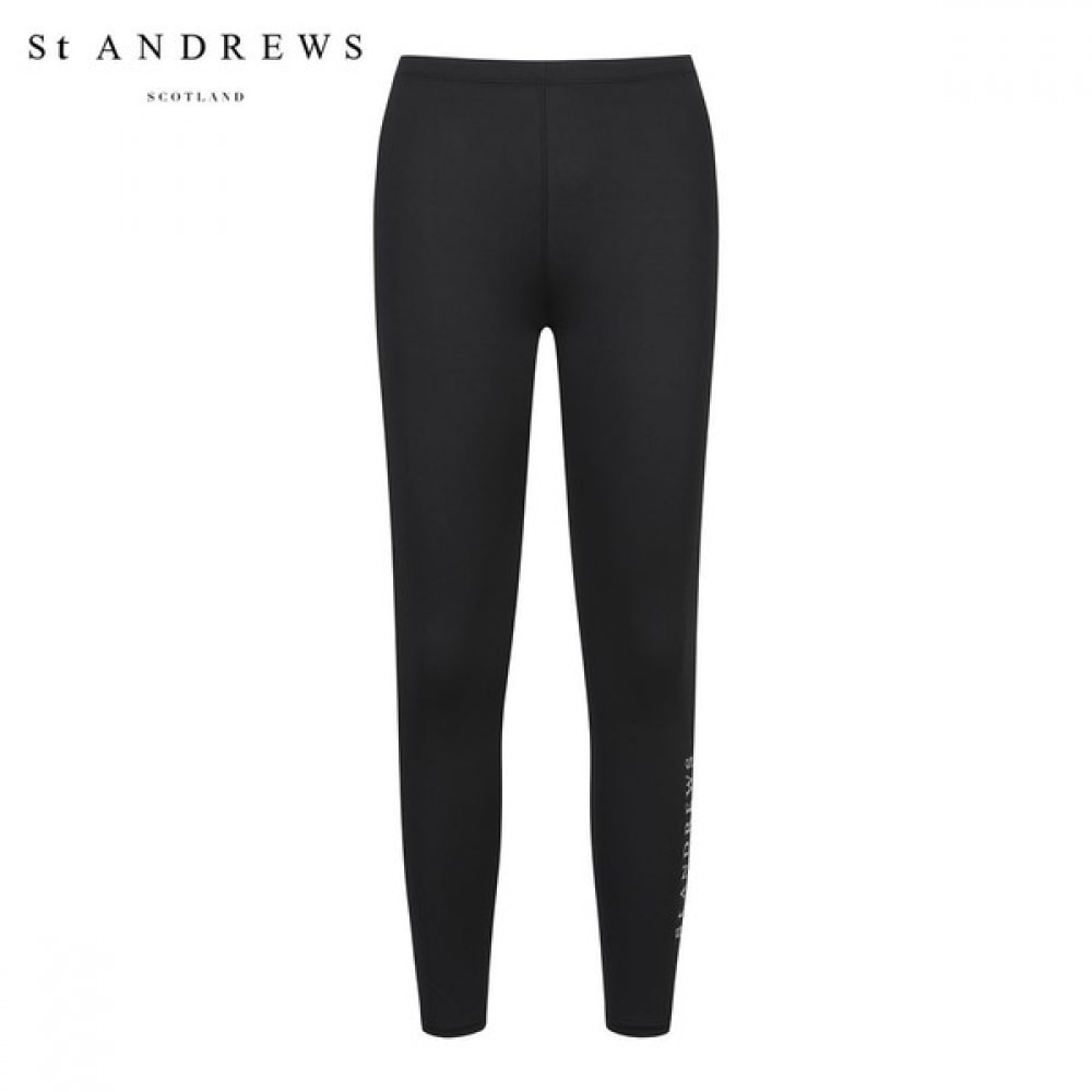 (St Andrews) 女性用言葉遣いロゴクールレギンス