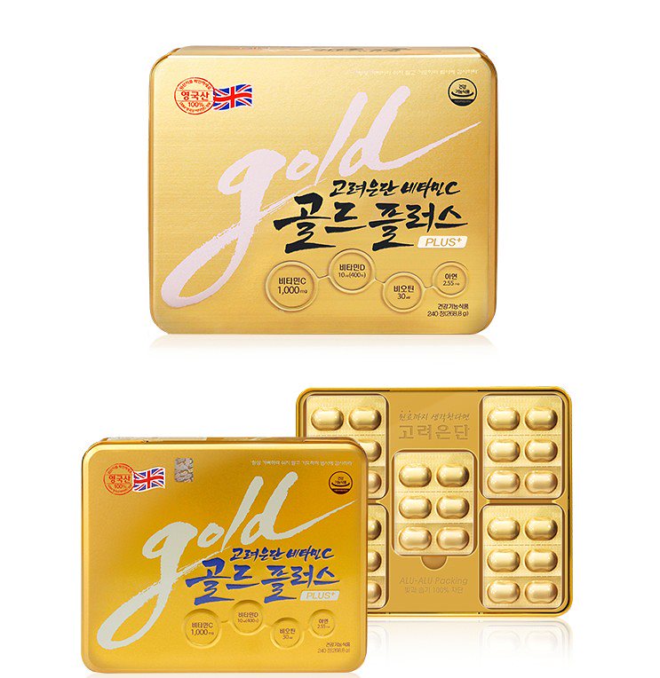 [高麗恩壇]ビタミンCゴールドプラス1120mg x240錠/ビタミンC+ビタミンDビオチン亜鉛/免疫力UP/健康機能 / Goryeo Eundan