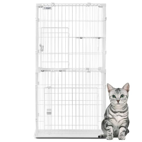 by Amazonスリム キャットケージ 2段 ホワイト (Wag)