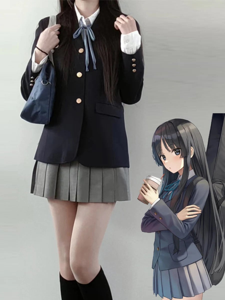 コスチューム けいおん！ JK制服 秋冬 セット 少女 フルセット アニメ 中野梓・平沢唯 コスプレ衣装