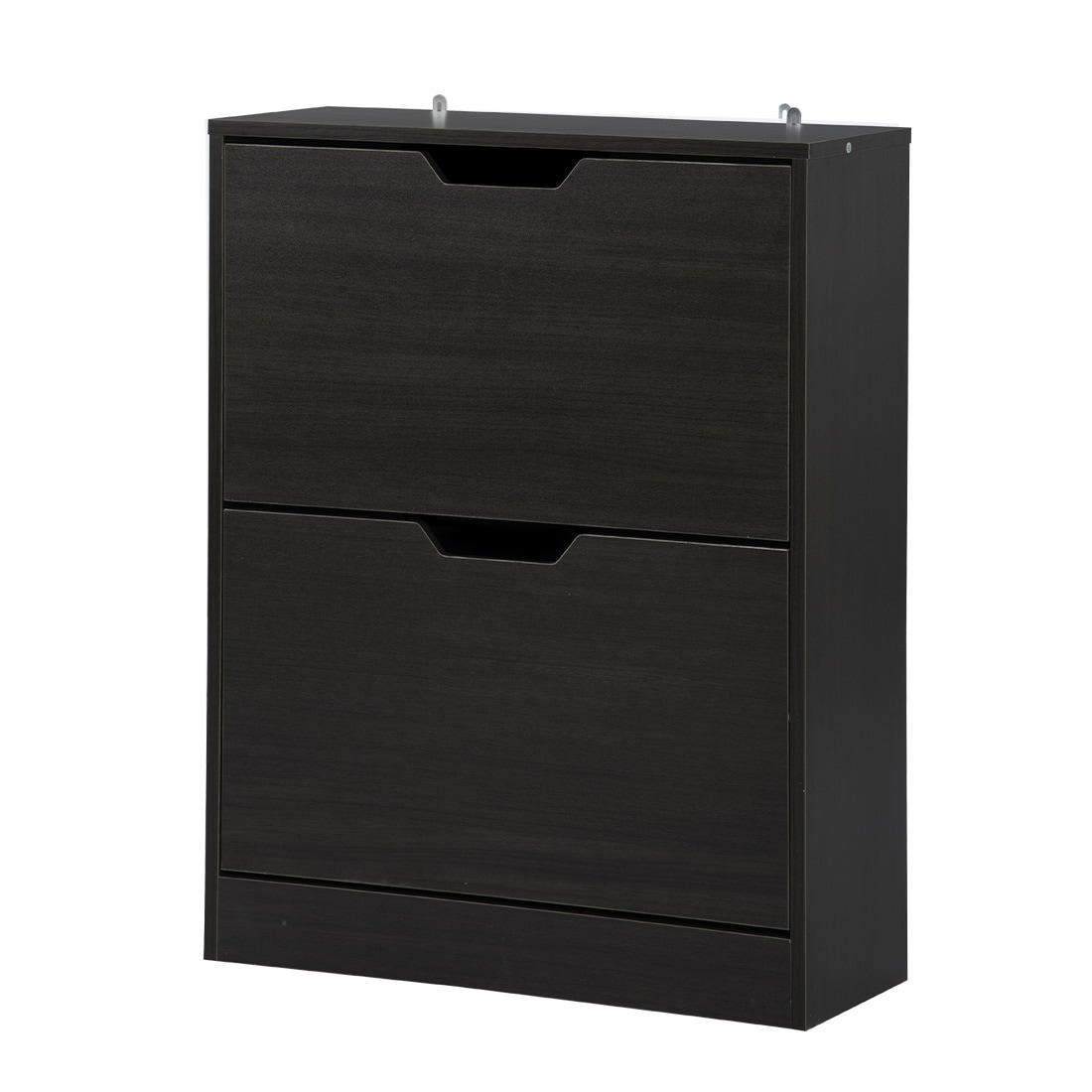 【国内出荷】【新品】下駄箱 2段 2層 シューズラック 玄関収納 ひとり暮らし スリムタイプ 靴収納 ラック 靴収納棚 安定 ブラック