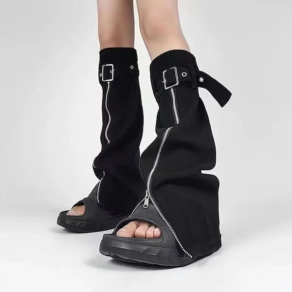 Qoo10] 新品レッグカバーy2kギャルデニムレッグ