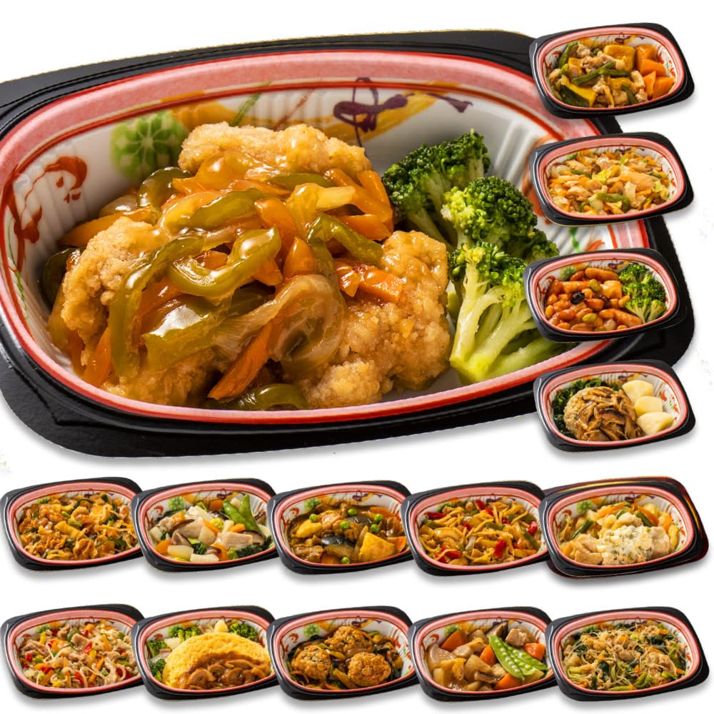 ベルーナグルメ なごやか一菜 冷凍弁当 (15食セット) おかず 惣菜 お弁当 冷凍食品 常備食 (和洋中の献立/管理栄養士監修/レンジ調理) 簡単 冷凍おかず おかずセット