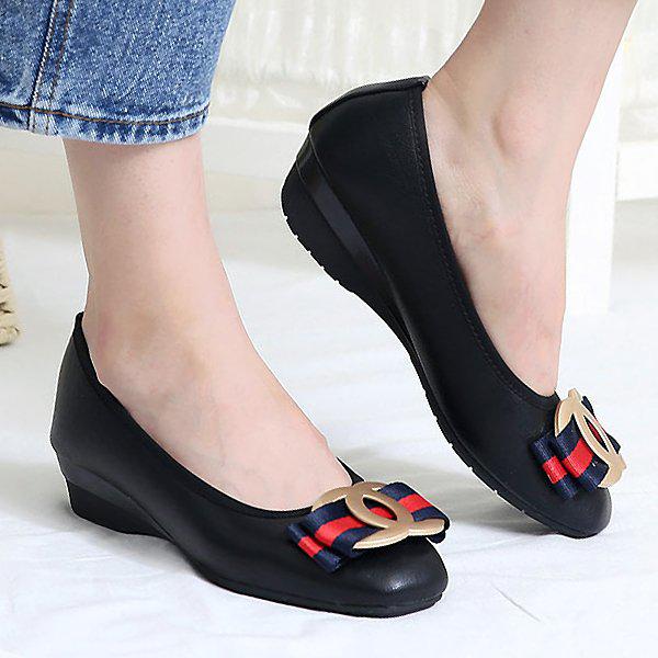 クッションウェッジヒール 女性用レディースシューズ ローファー フラットシューズ パンプス 礼装靴 3.5cm sjkc 8611 5_P359549349